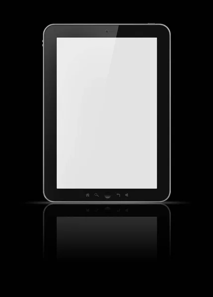 Siyah izole tablet — Stok fotoğraf