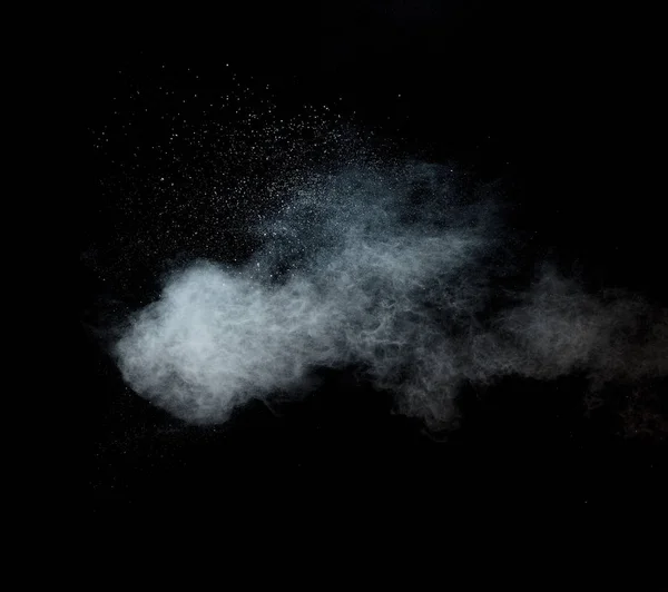 Пилова хмара на чорному тлі — стокове фото
