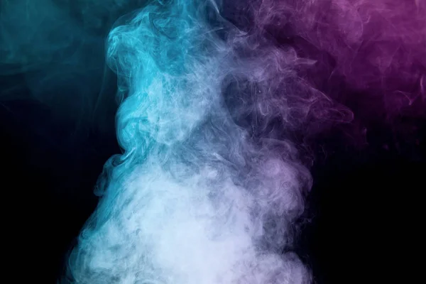 Colorful smoke on black background — Stock Photo, Image