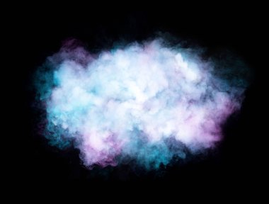 siyah arka plan üzerinde renkli duman