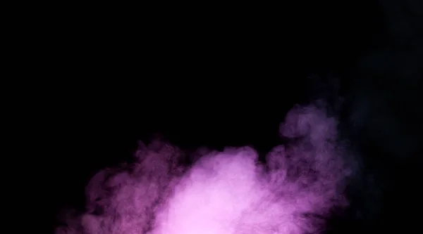 Барвистий дим на чорному тлі — стокове фото