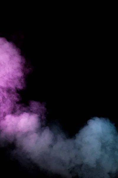 Colorful smoke on black background — Stock Photo, Image