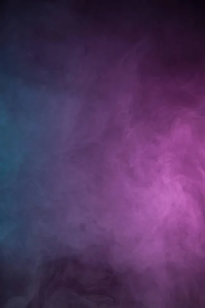 Colorful smoke on black background — Stock Photo, Image
