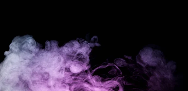 Colorful smoke on black background — Stock Photo, Image