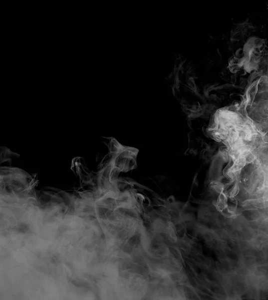 Colorful smoke on black background — Stock Photo, Image