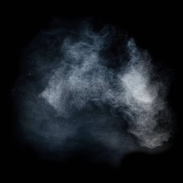 Пилова хмара на чорному тлі — стокове фото