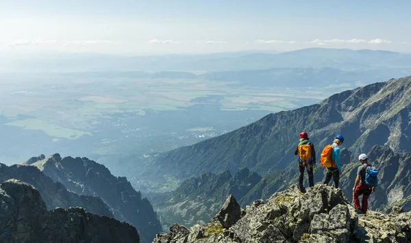 Tatranska Lomnica Slovacchia Agosto 2018 Una Guida Alpina Con Una — Foto Stock