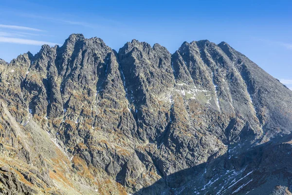 Middags Herfst Zon Verhelderend Ridge Konczystej Hreben Koncistej Slowakije Hoge — Stockfoto