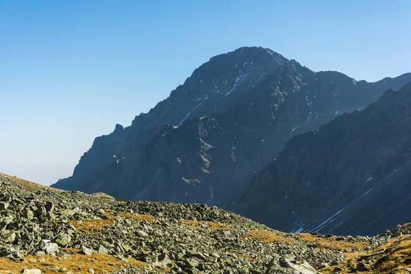 Cumbre Slavkovsky Stit Slawkowski Szczyt Destino Popular Para Viajes Montaña —  Fotos de Stock