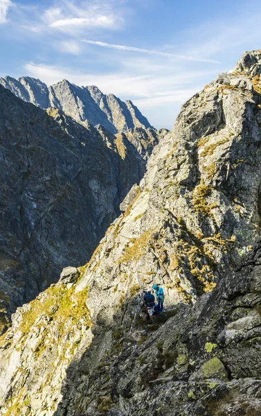 Palenica Bialczanska Polônia Setembro 2018 Alpinistas Uma Área Montanha Fácil — Fotografia de Stock