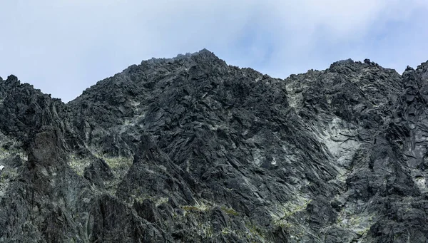 Скалистый Хребет Ведущий Самой Высокой Вершине Татр Герлах Пик Герлахова — стоковое фото