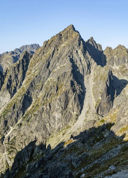 Summit Posrednia Gran Prostredny Hrot Stredohrot One Peaks Included Called — Stock Photo, Image