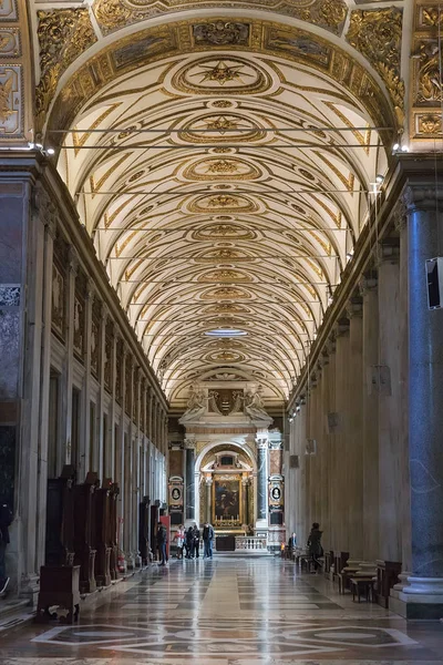 Rom Italien Mars 2018 Interiör Basilikan Santa Maria Maggiore Det — Stockfoto