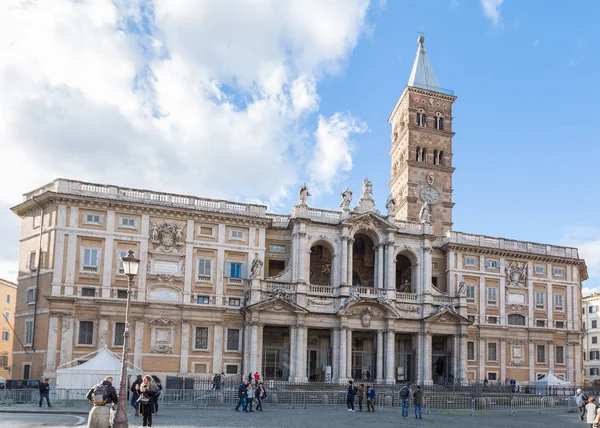 Roma Italia Marzo 2018 Fachada Basílica Santa Maria Maggiore Una — Foto de Stock