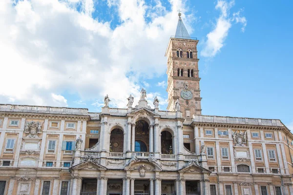 Fachada Basílica Santa Maria Maggiore Una Basílica Papal Mayor Iglesia — Foto de Stock