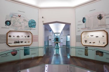 Roma, İtalya - 20 Mart 2018: İç Ulusal Etrüsk Müzesi yer alan Villa Giulia mitolojisi müzesidir