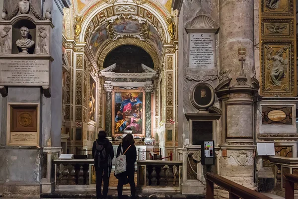 Rome Italië Maart 2018 Cerasi Kapel Basiliek Van Santa Maria — Stockfoto