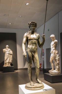 Roma, İtalya - 21 Mart 2018: Palazzo Massimo içinde alle şimdi National Roman Museum Terme, antik sanat evleri