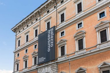 Roma, İtalya - 21 Mart 2018: Palazzo Massimo alle şimdi National Roman Museum Terme, antik sanat evleri