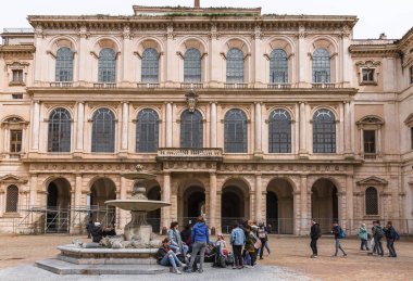 Rome, İtalya - 22 Mart 2018: Palazzo Barberini, şimdi ulusal Antik Sanat Galerisi