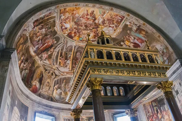 Rome Italie Mars 2018 Fresques Giacomo Coppi 1577 Dans Tribune — Photo