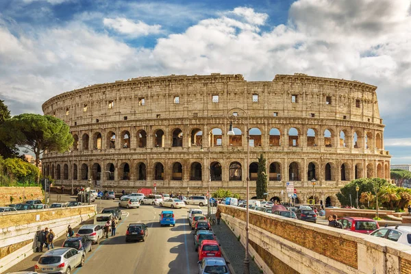 Ρώμη Ιταλία Μαρτίου 2018 Κολοσσαίο Κολοσσαίο Επίσης Γνωστό Αμφιθέατρο Φλαβίων — Φωτογραφία Αρχείου