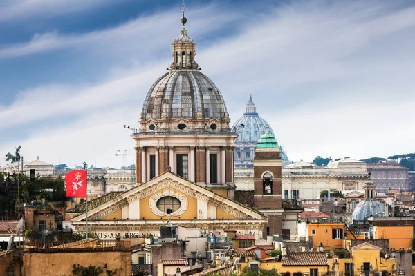 Крыши Рима Центре Старого Города Италия — стоковое фото