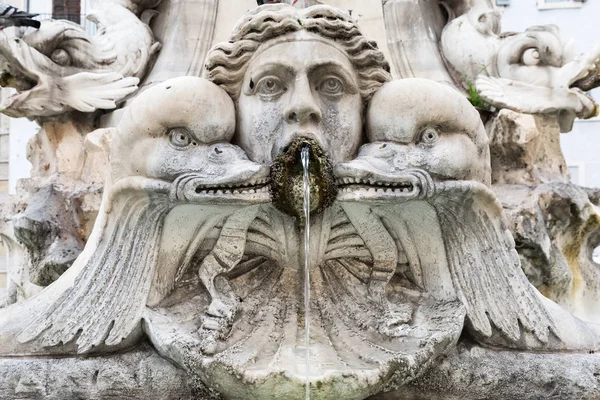 Fontana Dei Quattro Fiumi Площади Пьяцца Навона Риме Италия — стоковое фото