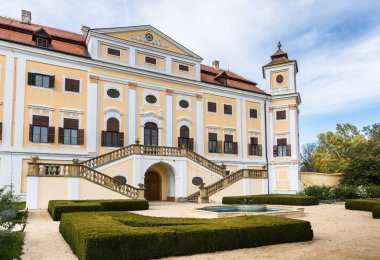 Milotice, Çek Cumhuriyeti 29 Ekim 2018: Milotice Chateau South Moravian bölgesi 