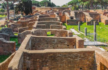 Ostia Antica, Rome, İtalya Roma antik kalıntılar