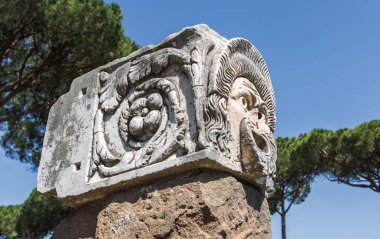 Ostia Antica, Rome, İtalya Roma antik kalıntılar