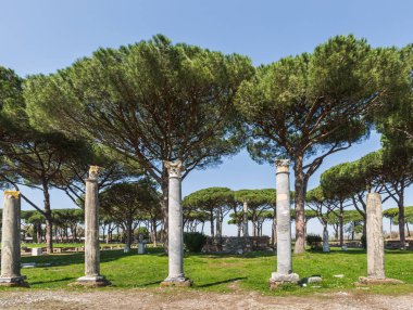 Ostia Antica, Rome, İtalya Roma antik kalıntılar