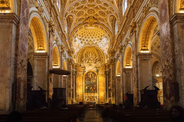 Rome Italie Mars 2018 Intérieur Église Saint Louis Des Français — Photo