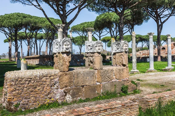 Romeinse Oude Ruïnes Ostia Antica Buurt Van Rome Italië — Stockfoto