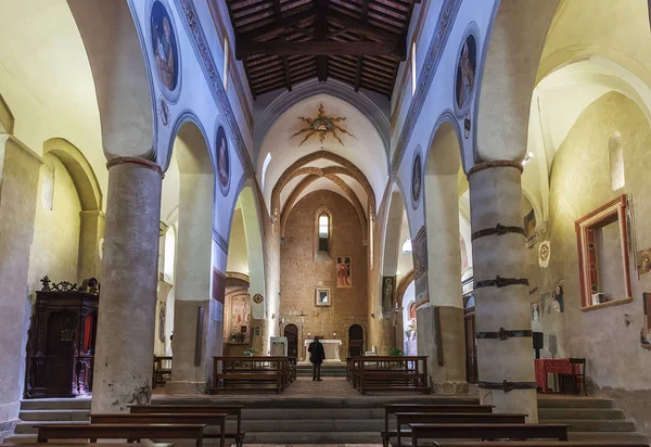 Orvieto Italië Maart 2018 Interieur Van Kerk San Giovenale Fresco — Stockfoto