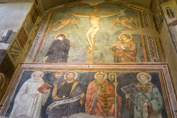 Orvieto Marzo 2018 Interno Della Chiesa San Giovenale Conserva Affreschi — Foto Stock
