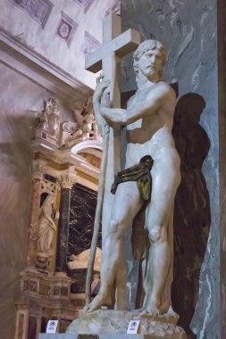 Michelangelo'nun İsa Santa Maria Bazilikası'na sopra Mi içinde