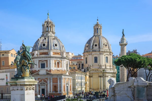 Piazza Venezia, vista desde Vittorio Emanuele II Monumento, Roma — Foto de Stock