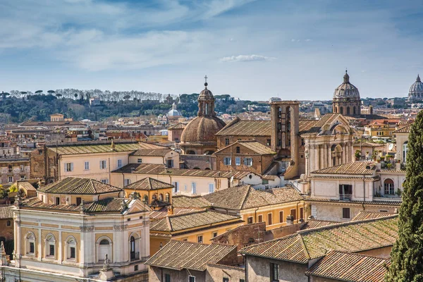 Вид на центр Рима сверху — стоковое фото