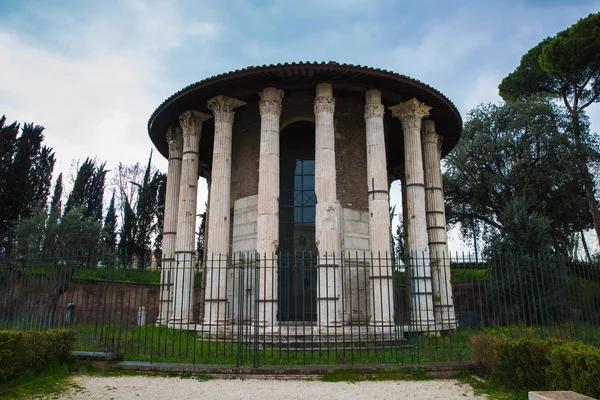 O Templo de Hércules Victor em Roma, Itália — Fotografia de Stock
