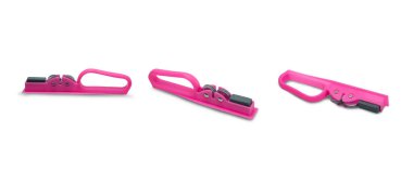 Kırpma yolu olan beyaz bir arkaplanda keskinleştirme taşı