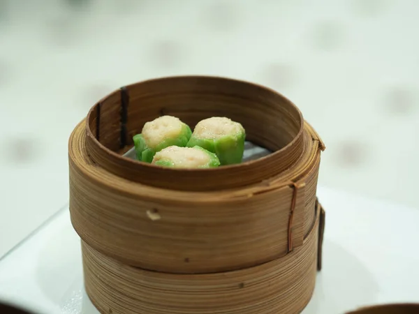 Dim Sum 중국의 식욕을 돋우는 음식이다 세계적으로 알려져 식사하는 좋아하는 — 스톡 사진