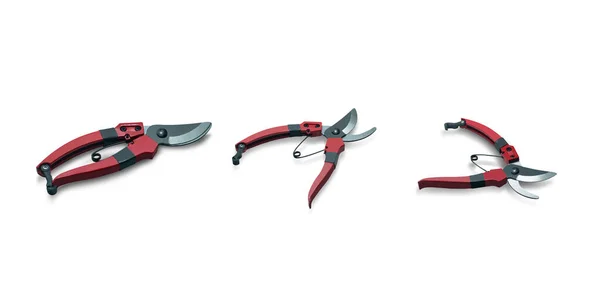 Pruning Shears White Background Clipping Path — Stock Photo, Image