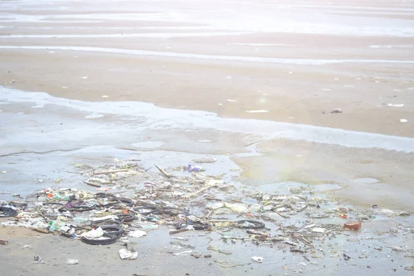 Basura Playa — Foto de Stock