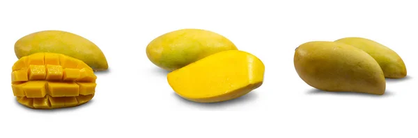 Mango White Background Clipping Path — Stock Photo, Image