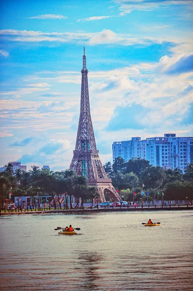 Replica of Eiffel Tower in Eco Park,Calcutta