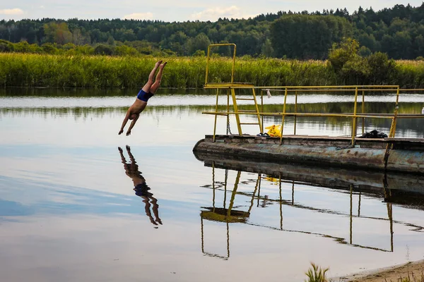 Reflected Jump South Ural — стоковое фото