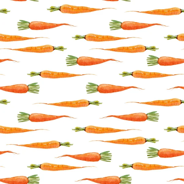 수채화 당근 패턴 — 스톡 사진