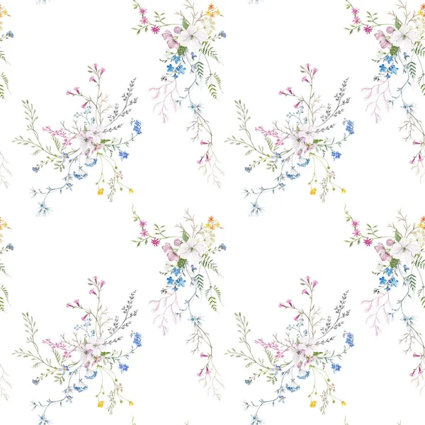 Watercolor floral pattern — Stock Photo, Image