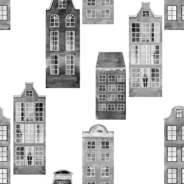 Sulu boya house seamless modeli